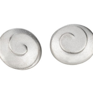 Product Modern Spiral Collection Large Sterling Silver Earstuds Jewellery