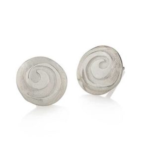 Product Spiral Pebble Large Earstuds Jewellery